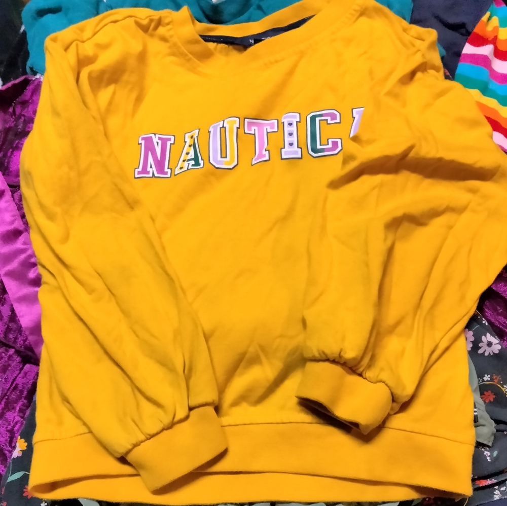 Mustard yellow Nautica pullover
